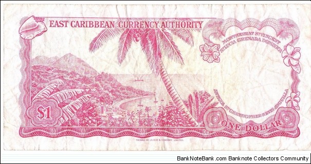 Banknote from East Caribbean St. year 1965