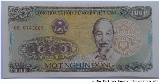 1000 Dong Banknote