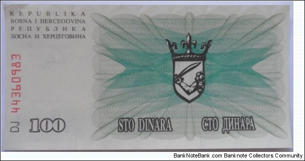 100 Dinara Banknote