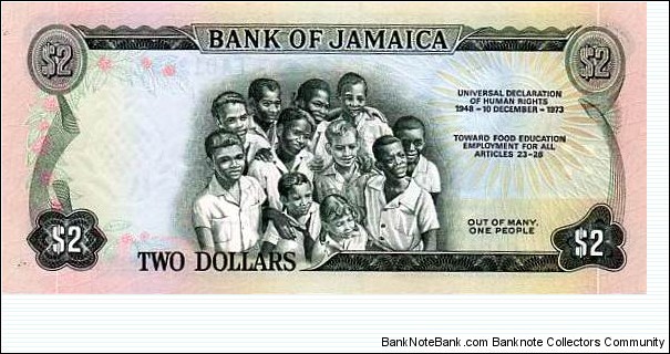 Banknote from Jamaica year 1973