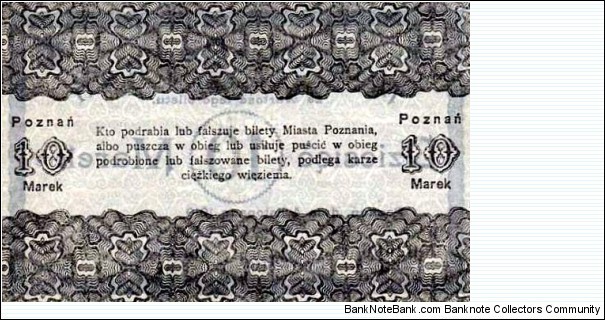 Banknote from Poland year 1919