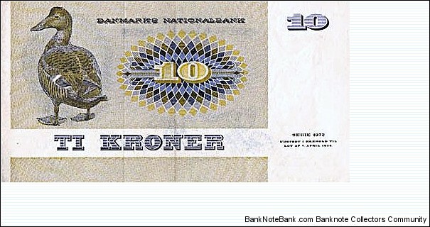 Banknote from Denmark year 1972