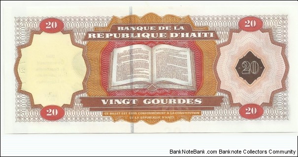 Banknote from Haiti year 2001