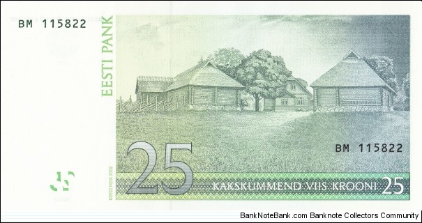 Banknote from Estonia year 2002