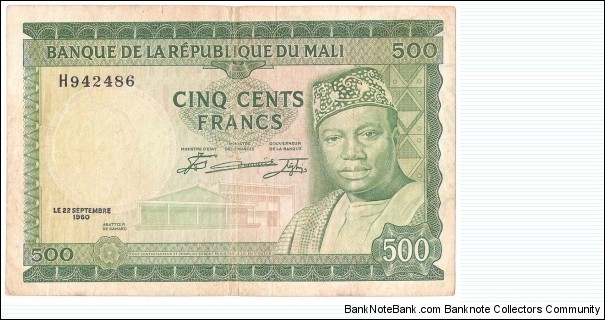 500 Francs(1967) Banknote