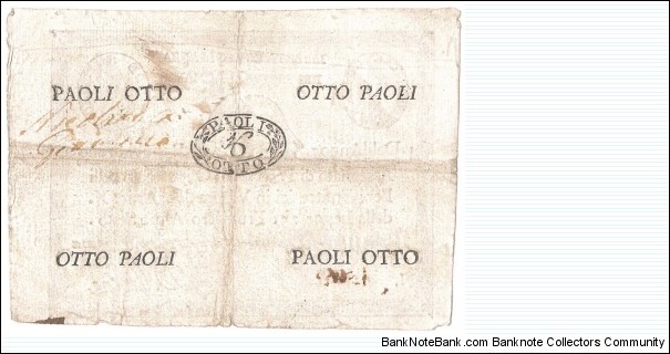 Banknote from Italy year 1798