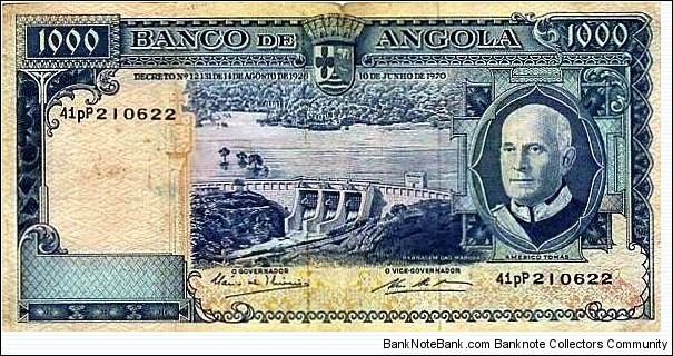 Banco de Angola 1000 Escudos Banknote