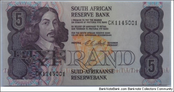 Five Rand
Stals Banknote