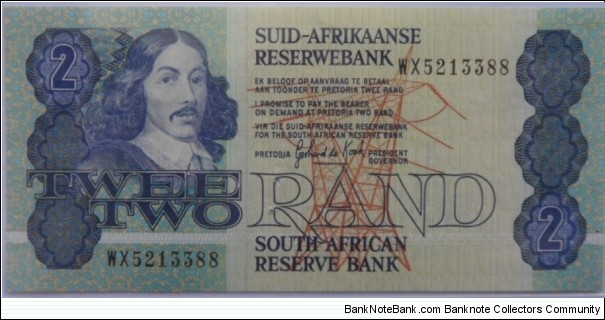 Two Rand Replacement note - De Kock Banknote