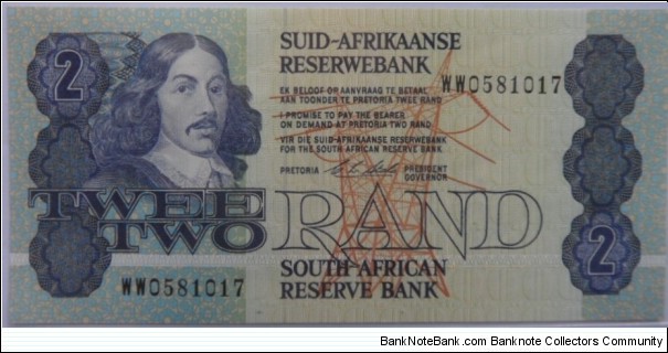 Two Rand Replacement note - De Kock Banknote