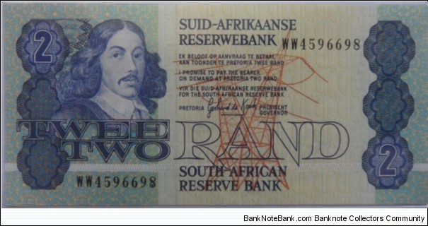 Two Rand Replacement note - De Kock Banknote