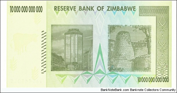 Banknote from Zimbabwe year 2008