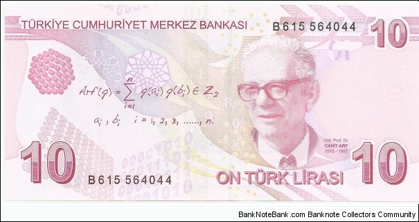 Banknote from Turkey year 2009