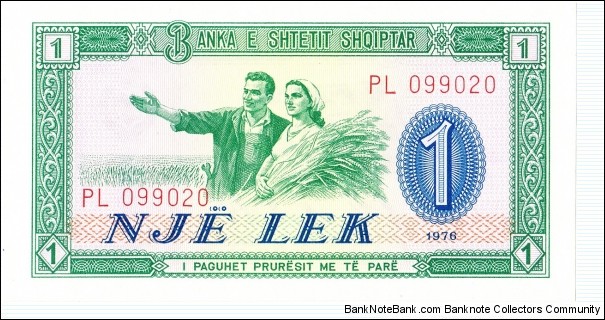 1 lek Banknote