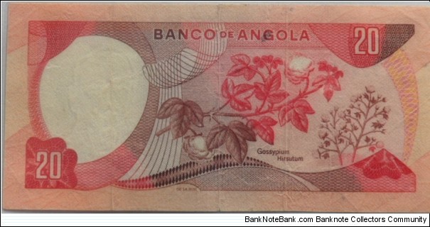 Banknote from Angola year 1972