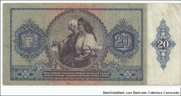 Banknote from Hungary year 1941