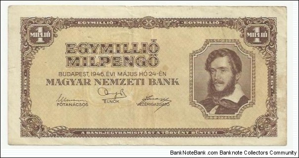 Hungary 1 Million Pengö 1946 Banknote