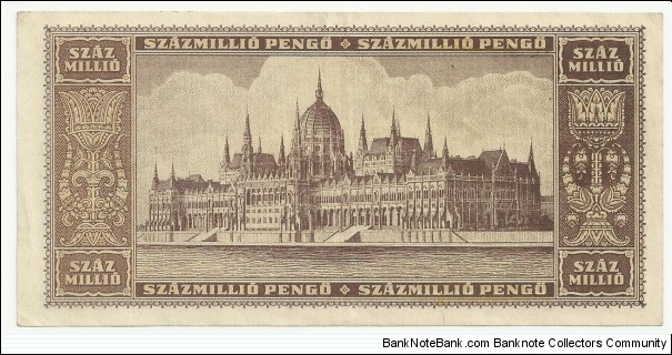 Banknote from Hungary year 1945