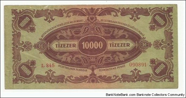 Banknote from Hungary year 1945