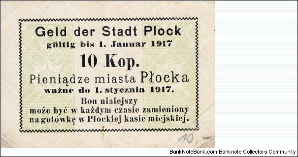 City of Płock  Banknote