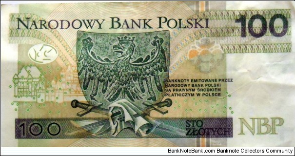 Banknote from Poland year 2012