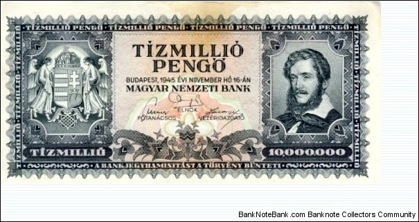 10.000.000 Pengo Banknote