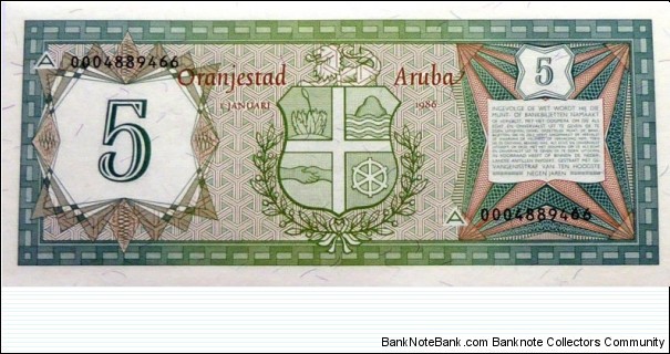 Banknote from Aruba year 1986