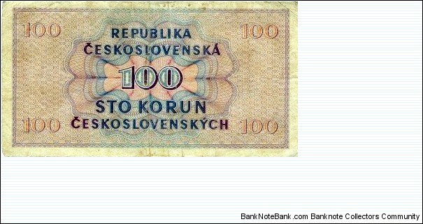 Banknote from Czech Republic year 1945