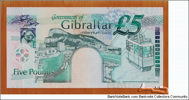 Banknote from Gibraltar year 2000