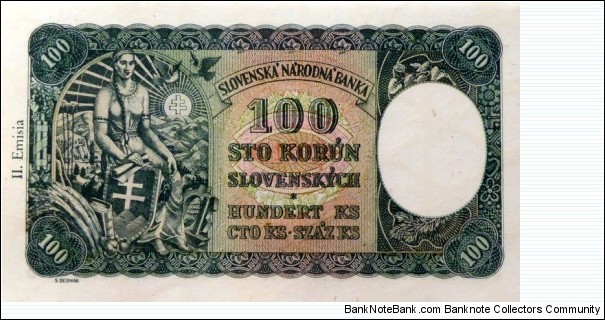 Banknote from Slovakia year 1940