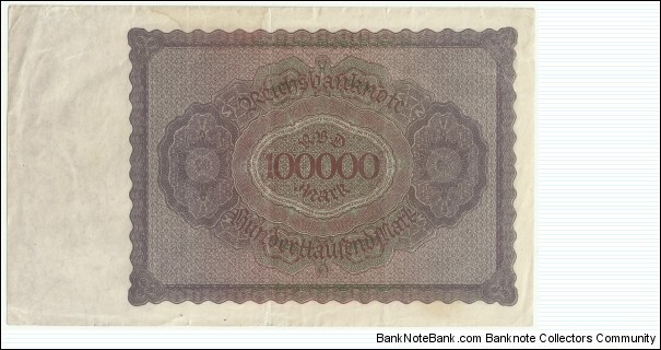 Banknote from Germany year 1923