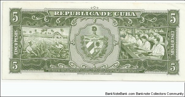 Banknote from Cuba year 1960