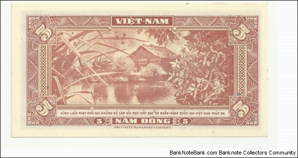 Banknote from Vietnam year 1962