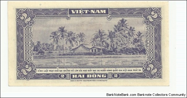 Banknote from Vietnam year 1962