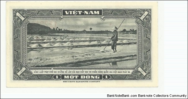 Banknote from Vietnam year 1962