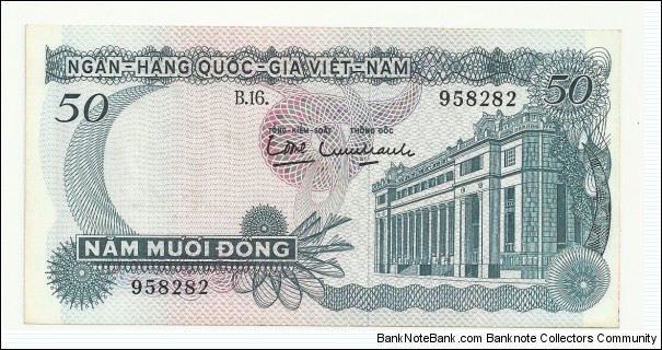 VietNam-South 50 Ðồng ND(1970) Banknote