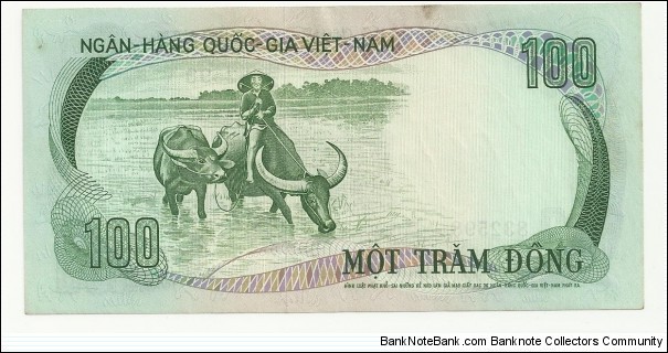 Banknote from Vietnam year 1972