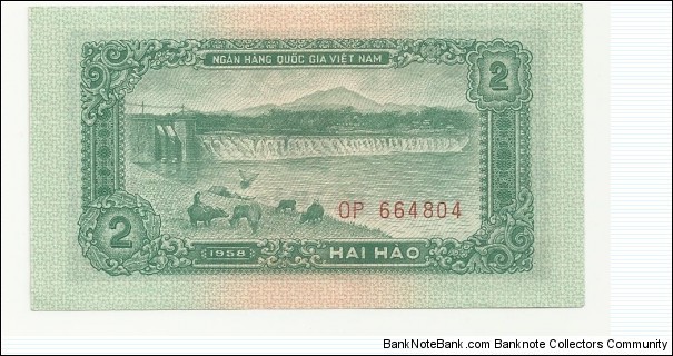 Banknote from Vietnam year 1958