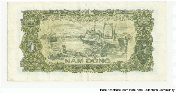 Banknote from Vietnam year 1976