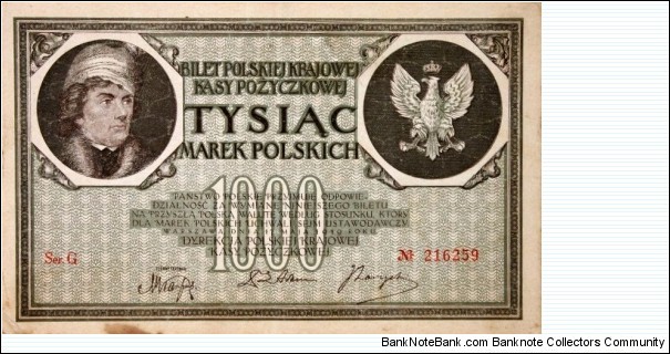 1000 Marek Banknote