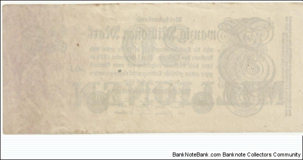 Banknote from Germany year 1923