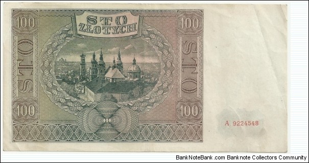 Banknote from Poland year 1941