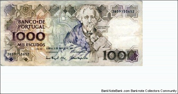 1000 Escudos Banknote