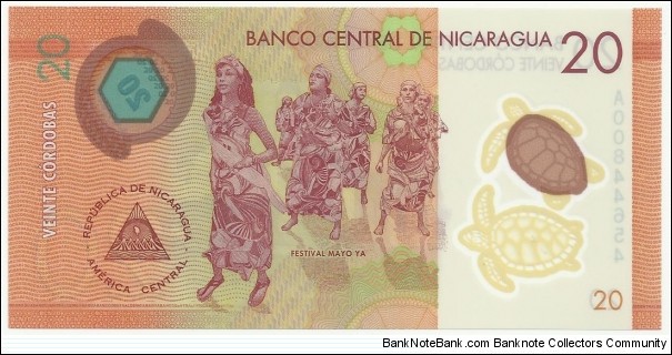 Banknote from Nicaragua year 2014