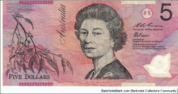 Banknote from Australia year 1995