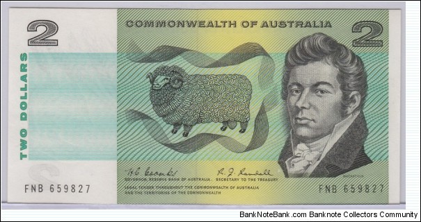 1967 $2 paper note. Coombs / Randall Banknote