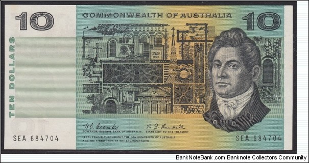 1967 $10 paper note. Coombs / Randall Banknote