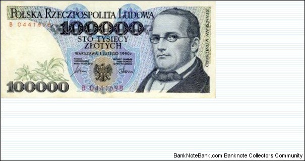 100000 Złotych Banknote