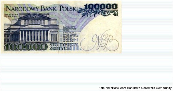 Banknote from Poland year 1990