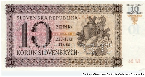 Banknote from Slovakia year 1943